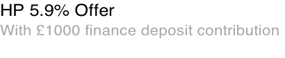 HP 5.9% Offer With £1000 finance deposit contribution